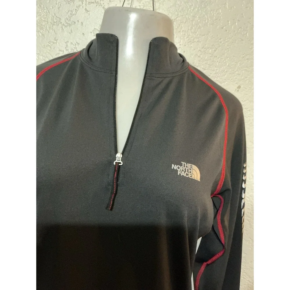 North Face Flight Series Mens M 1/4 Zip Up Black Long Sleeve Shirt